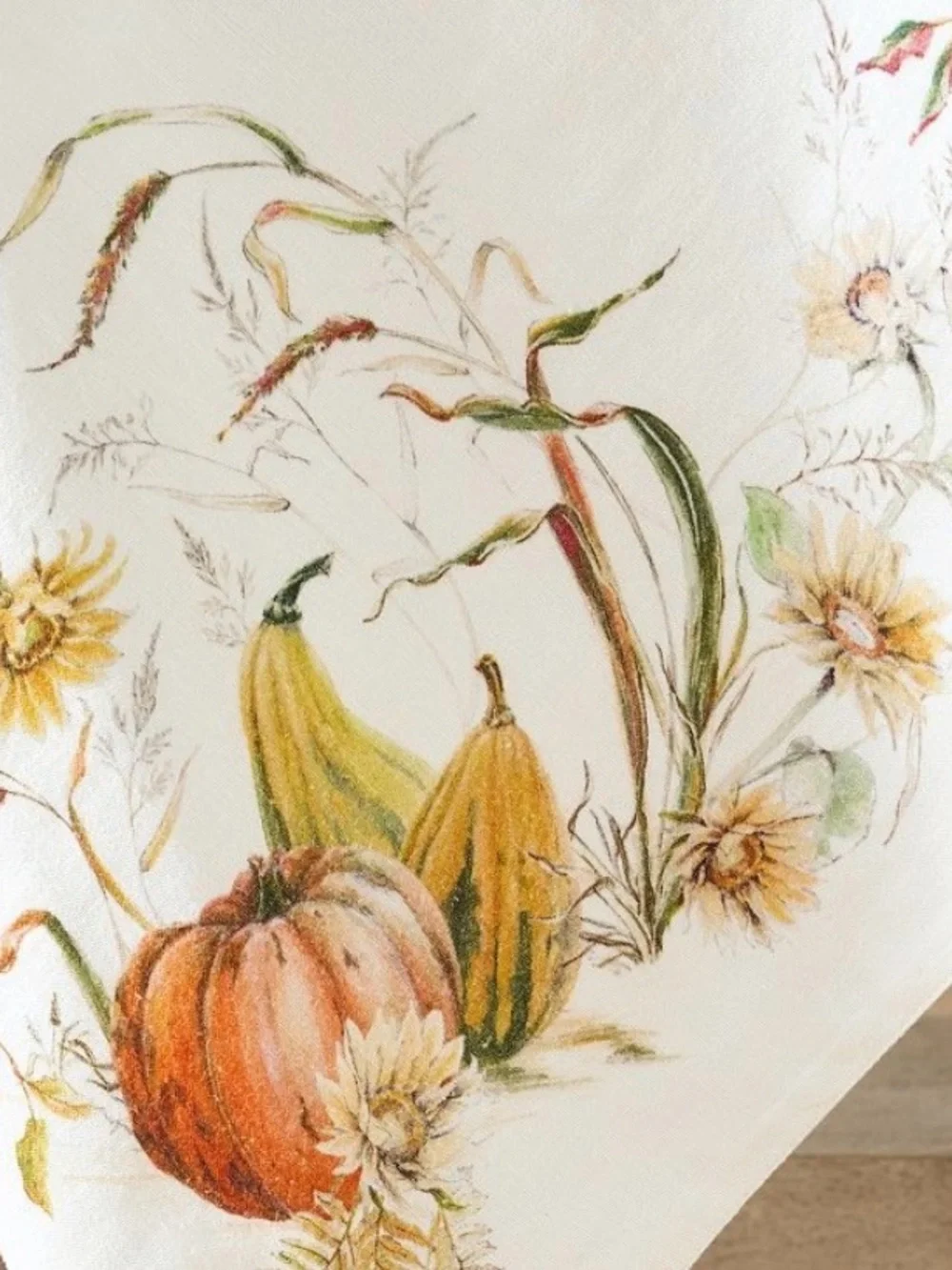 NWT Pottery Barn Bedford Harvest Cotton/Linen Table Throw